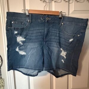 NWOT Torrid Distressed Jean Shorts